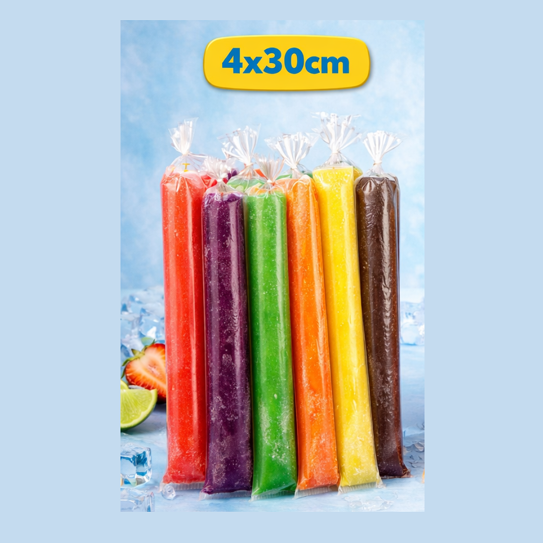 BOLSA HELADO POLIETILENO 4X30 CM  2