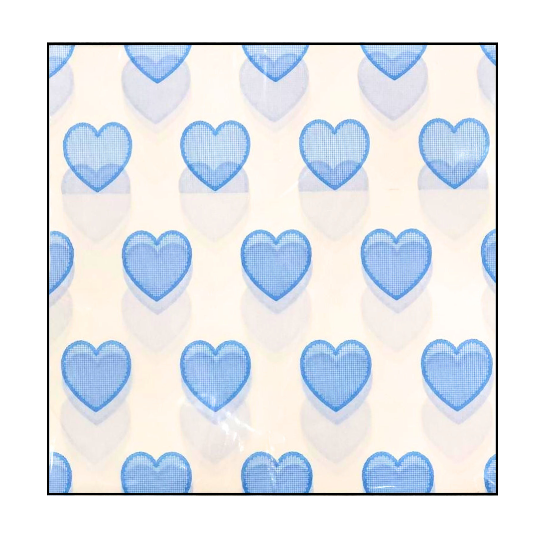 PAPEL ALFAJOR SAN VALENTIN CORAZONES AZULES