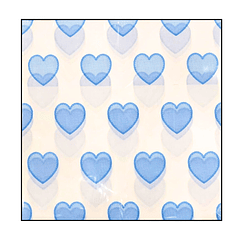 PAPEL ALFAJOR SAN VALENTIN CORAZONES AZULES