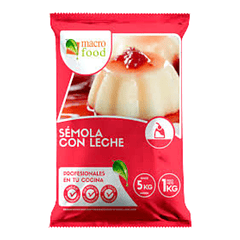 SEMOLA CON LECHE MACRO FOOD 1 KG 