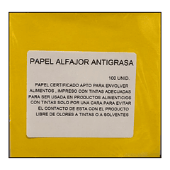 PAPEL ALFAJOR ANTIGRASA AMARILLO 