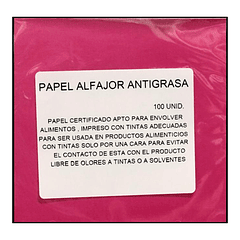 PAPEL ALFAJOR ANTIGRASA FUCSIA 