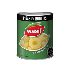 PIÑA EN RODAJAS WASIL 560G