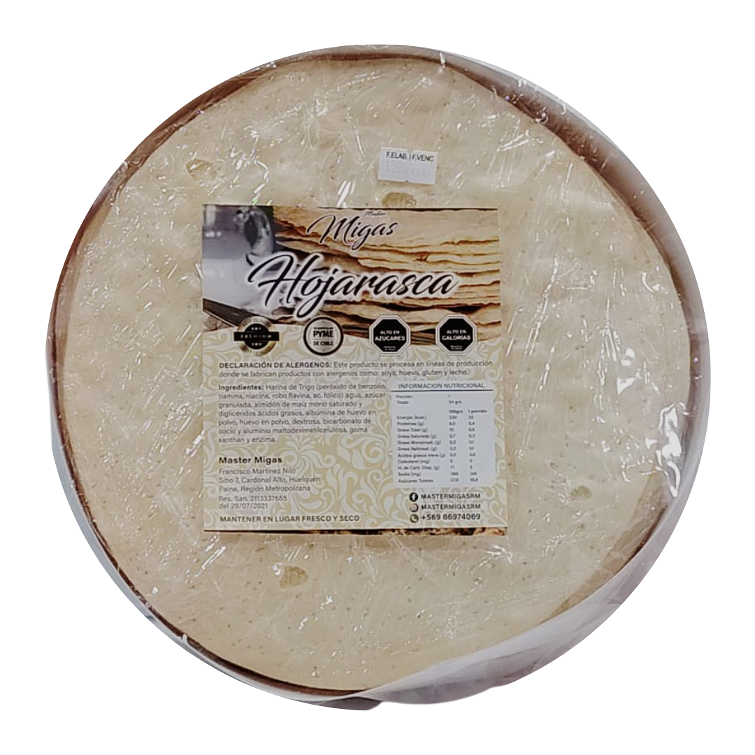 DISCO HOJARASCA 20 PERSONAS MIGAS