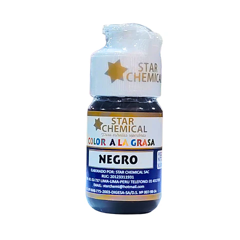 COLORANTE A LA GRASA NEGRO STAR CHEMICAL 30 G