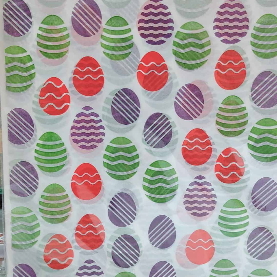 PAPEL ANTIGRASA PASCUA HUEVITO RAYAS 100UN