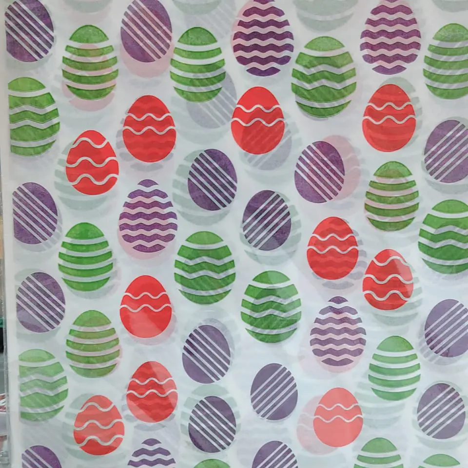 PAPEL ANTIGRASA PASCUA HUEVITO RAYAS 100UN 1