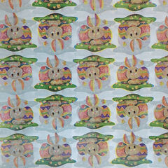 PAPEL ANTIGRASA PASCUA PRADERA VERDE 100UN