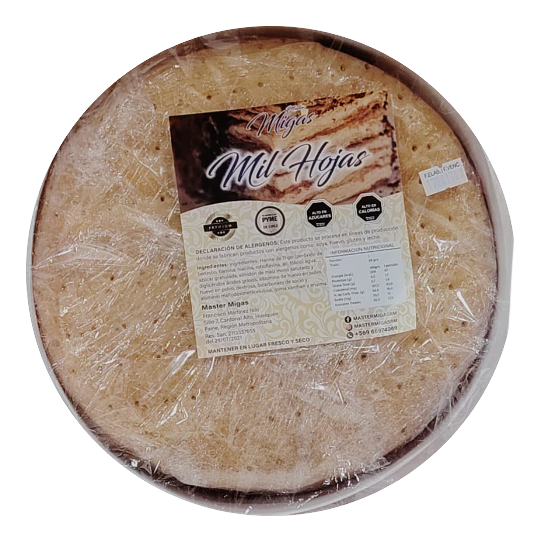 DISCO MIL HOJA 15 PERSONAS MIGAS