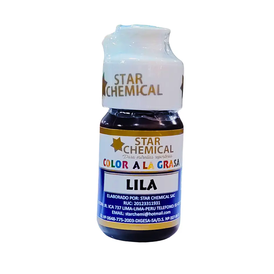 COLORANTE A LA GRASA LILA STAR CHEMICAL 30 G 1