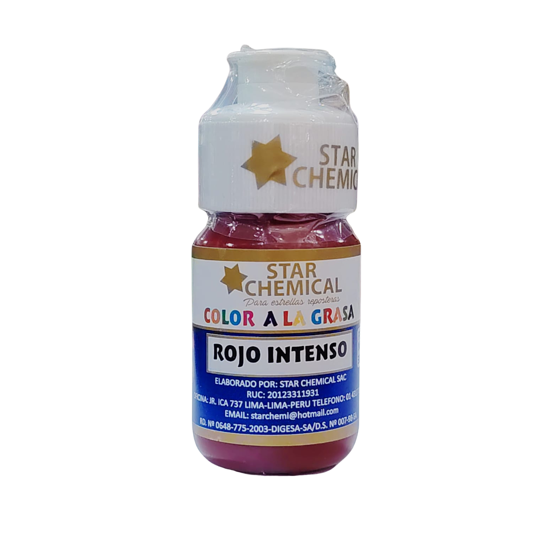 COLORANTE A LA GRASA ROJO INTENSO STAR CHEMICAL 30 G