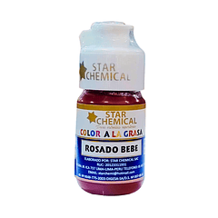 COLORANTE A LA GRASA ROSADO BEBE STAR CHEMICAL 30 G
