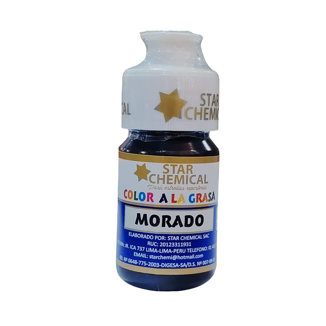 COLORANTE A LA GRASA MORADO STAR CHEMICAL 30 G
