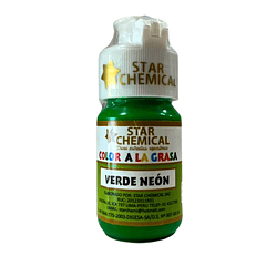 COLORANTE A LA GRASA VERDE NEON STAR CHEMICAL 30 G