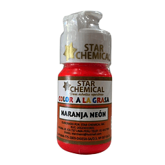 COLORANTE A LA GRASA NARANJA NEON STAR CHEMICAL 30 G
