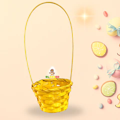 CANASTO PASCUA 9x13x40 CM COLOR