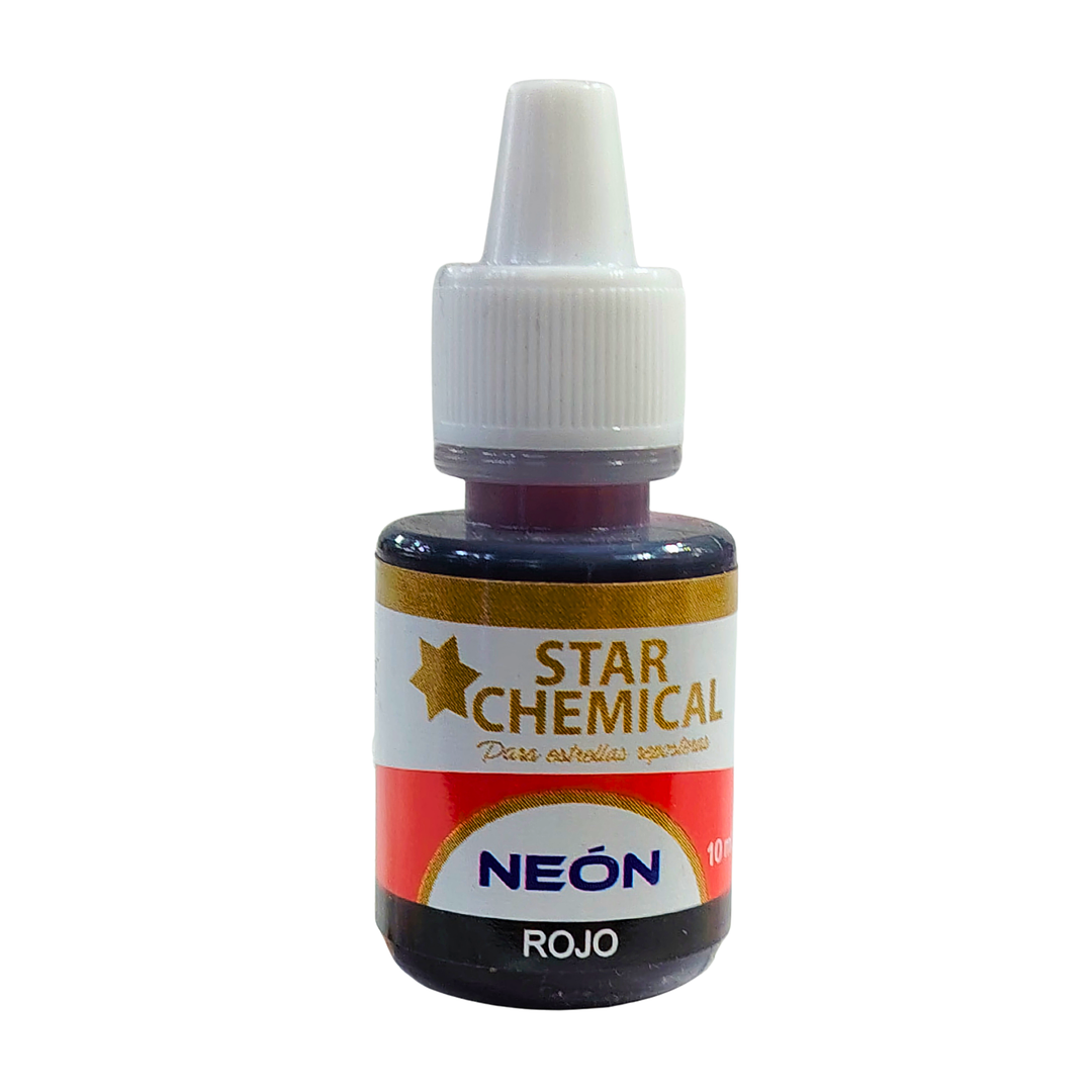 COLORANTE EN GEL ROJO NEON STAR CHEMICAL 10 ML 1