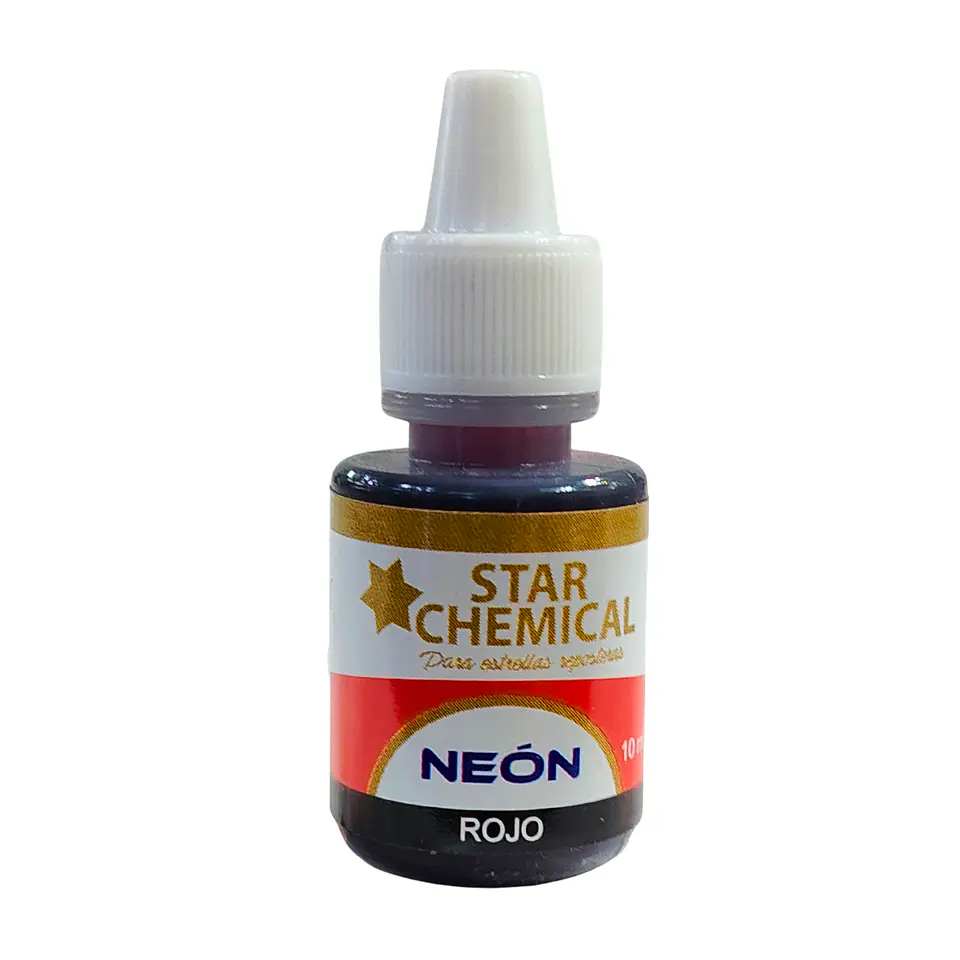 COLORANTE EN GEL ROJO NEON STAR CHEMICAL 10 ML 1