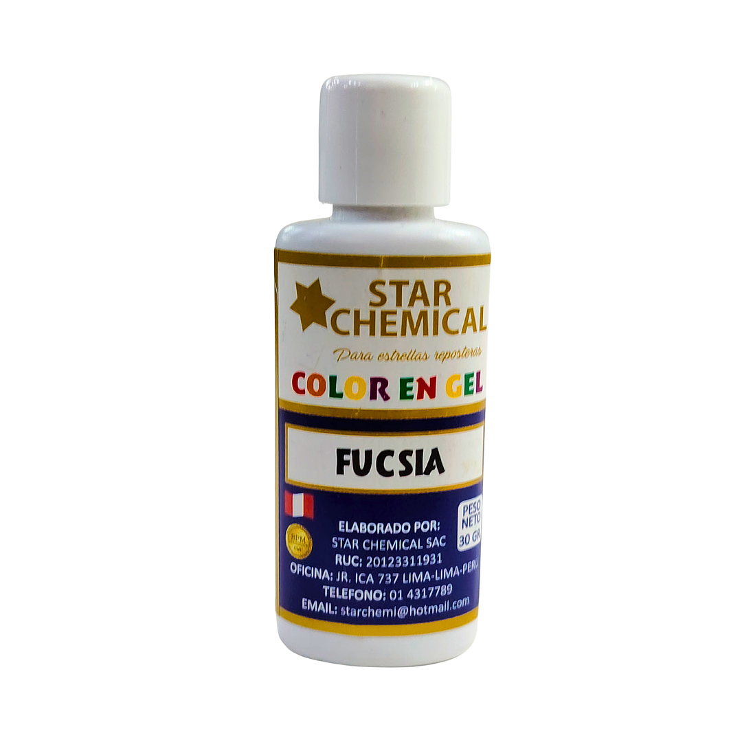 COLORANTE EN GEL FUCSIA STAR CHEMICAL 30G