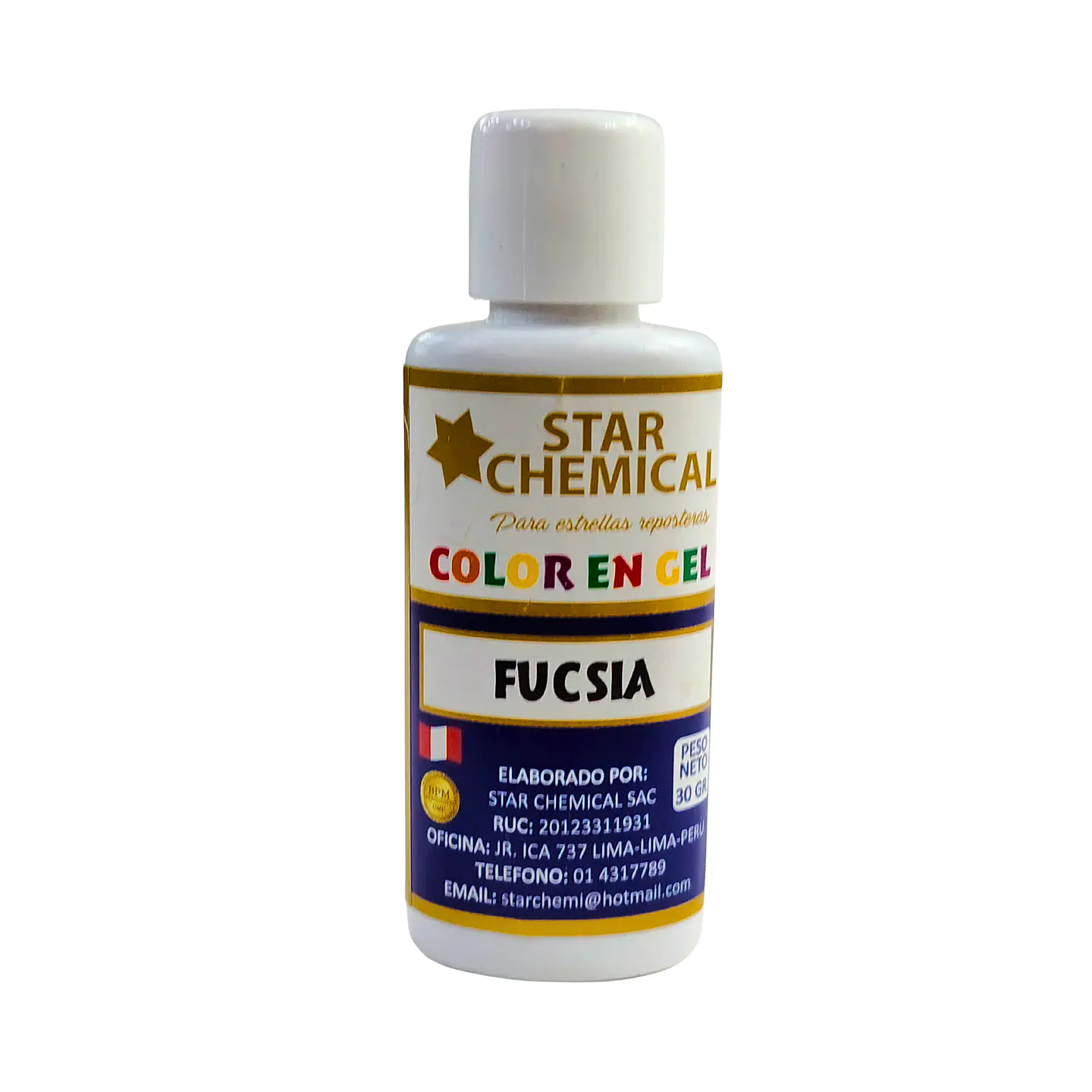 COLORANTE EN GEL FUCSIA STAR CHEMICAL 30G 1