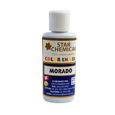 COLORANTE EN GEL MORADO STAR CHEMICAL 30G