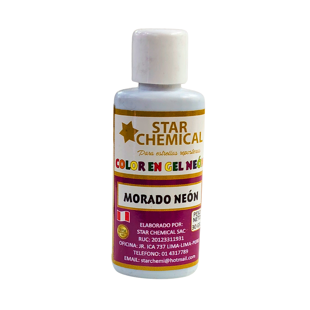 COLORANTE EN GEL MORADO NEON STAR CHEMICAL 30G 1