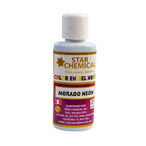 COLORANTE EN GEL MORADO NEON STAR CHEMICAL 30G