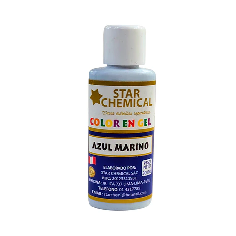 COLORANTE EN GEL AZUL MARINO STAR CHEMICAL 30G