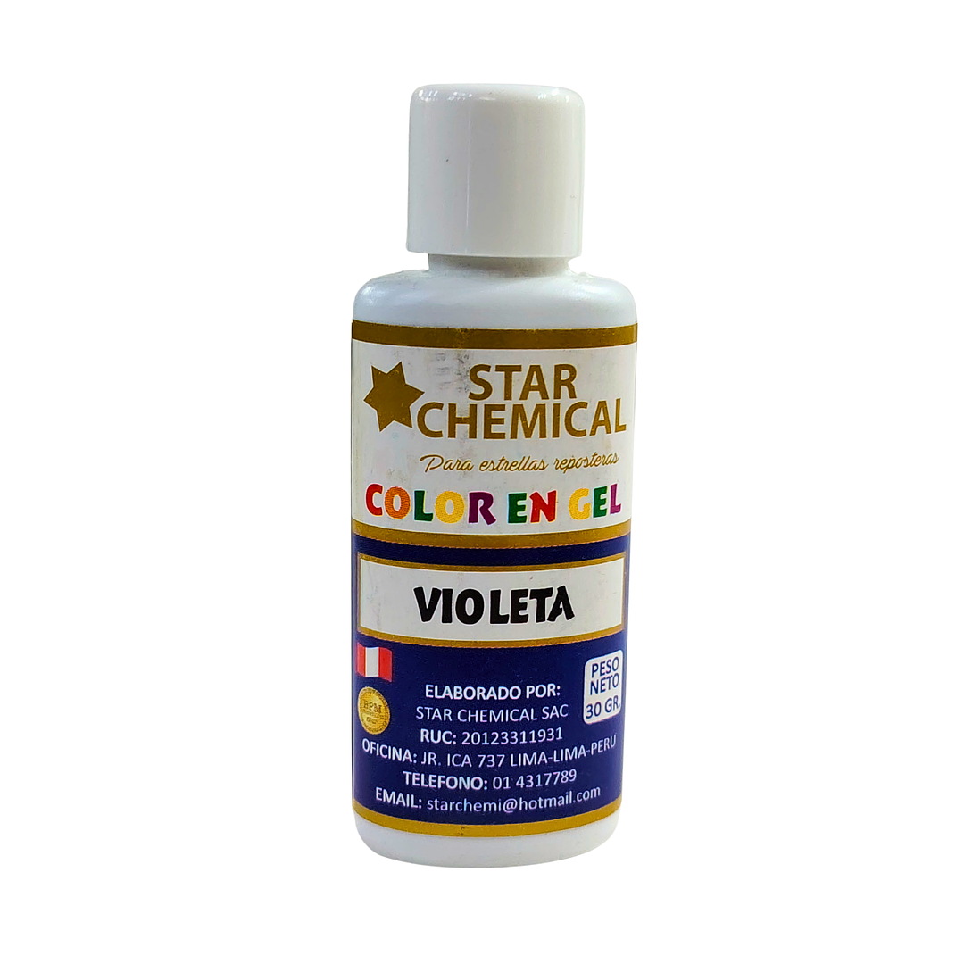 COLORANTE EN GEL VIOLETA STAR CHEMICAL 30G 1