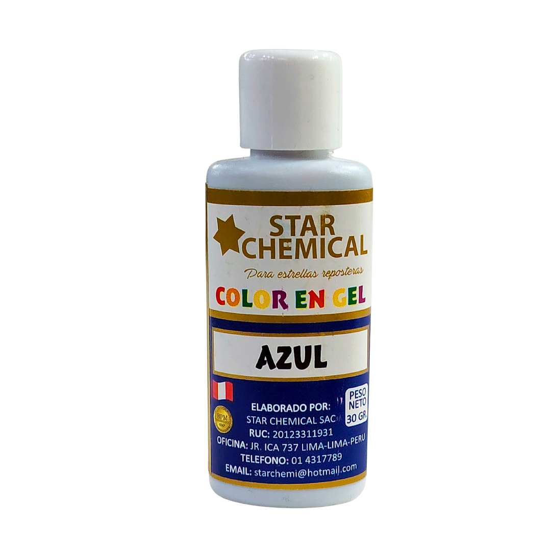 COLORANTE EN GEL AZUL STAR CHEMICAL 30G 1
