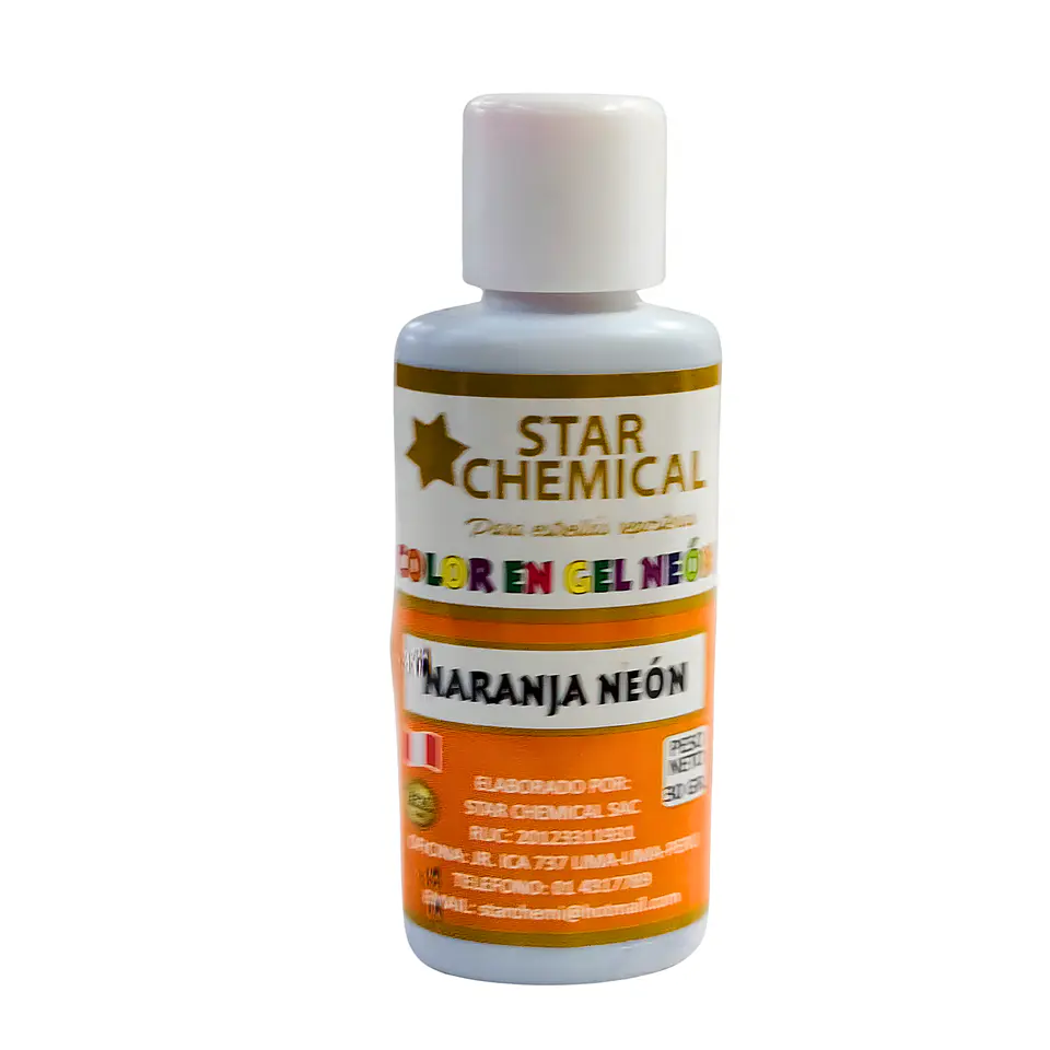 COLORANTE EN GEL NARANJA NEON STAR CHEMICAL 30G 1