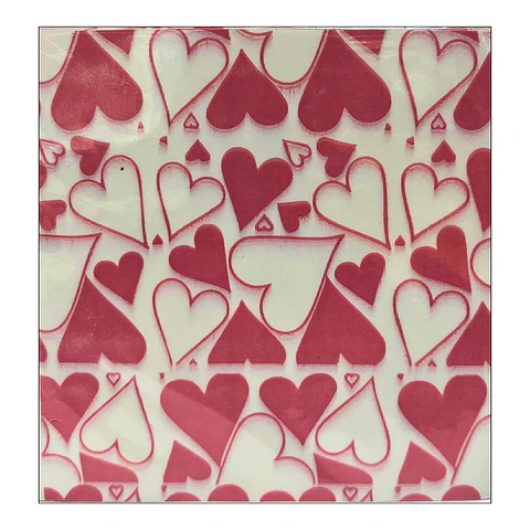PAPEL DE ALFAJOR CORAZONES ROSADOS
