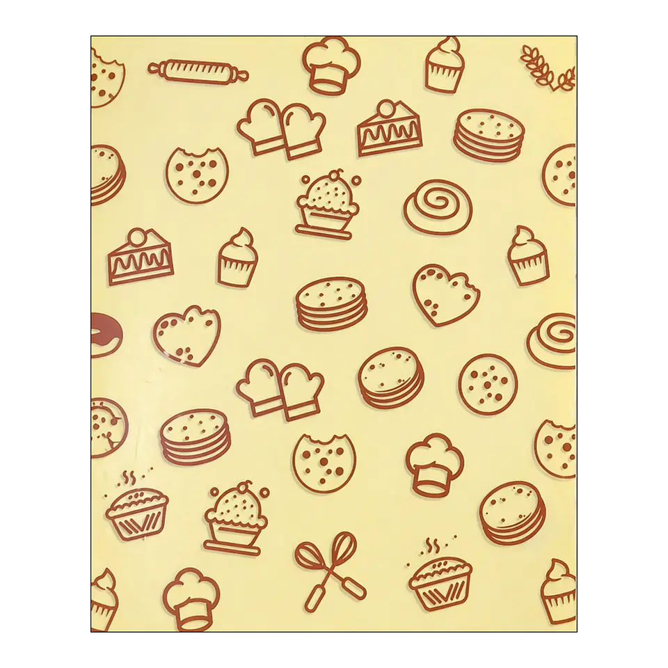PAPEL ANTIGRASA 100 UN. DISEÑO REPOSTERIA BLANCO 1