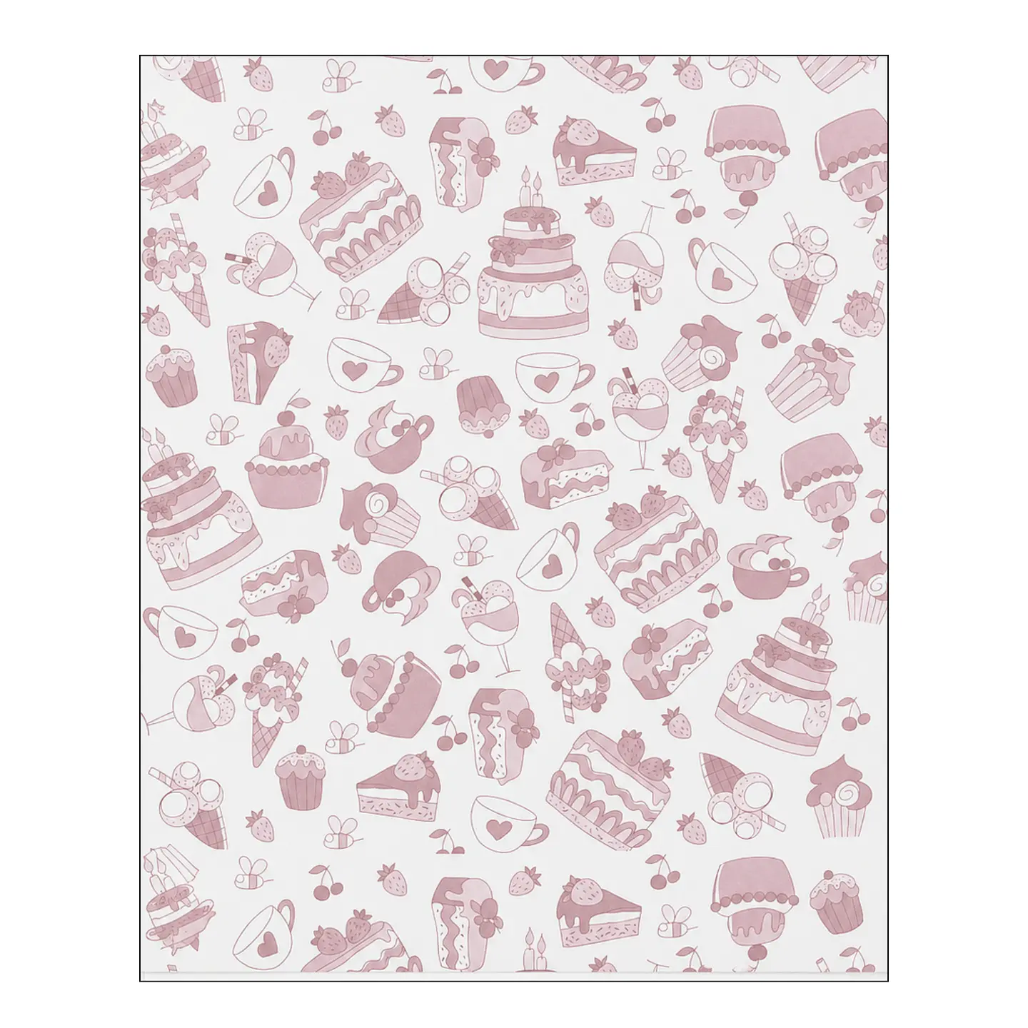PAPEL ANTIGRASA 100UN DISEÑO PASTEL CAFE 1
