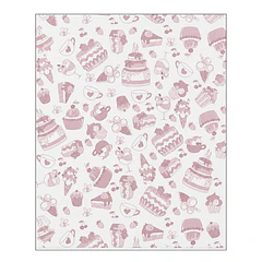 PAPEL ANTIGRASA 100UN DISEÑO PASTEL CAFE