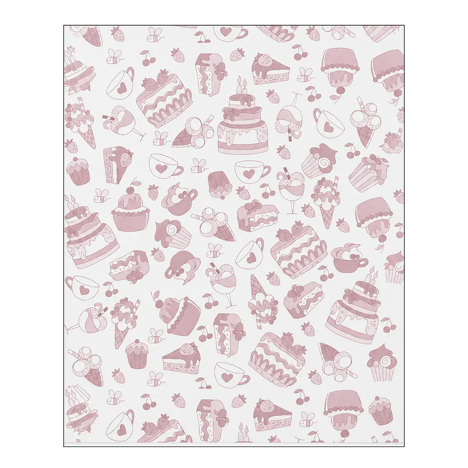 PAPEL ANTIGRASA 100UN DISEÑO PASTEL CAFE 1
