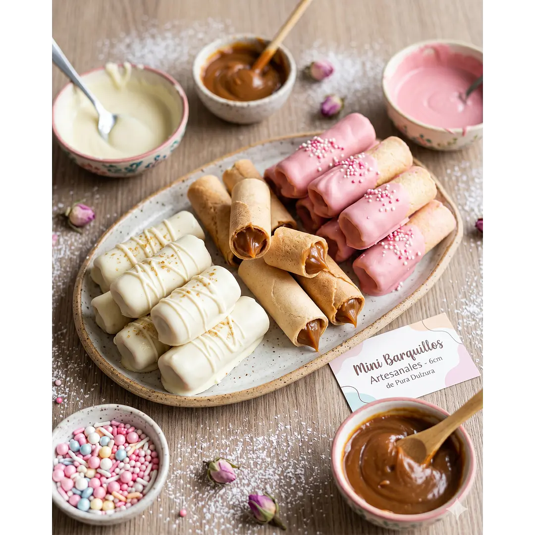 BARQUILLO PARA RELLENAR 6 CM 50 UNIDADES CONEBRIC 2