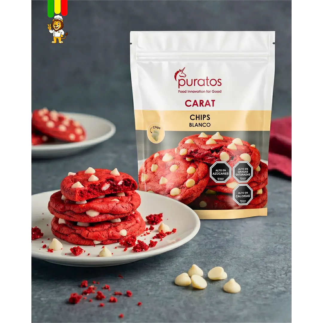 CARAT CHIPS CHOCOLATE BLANCO 500 G PURATOS 2