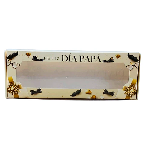 CAJA DIA DEL PADRE 3 ALFAJORES BEIGE