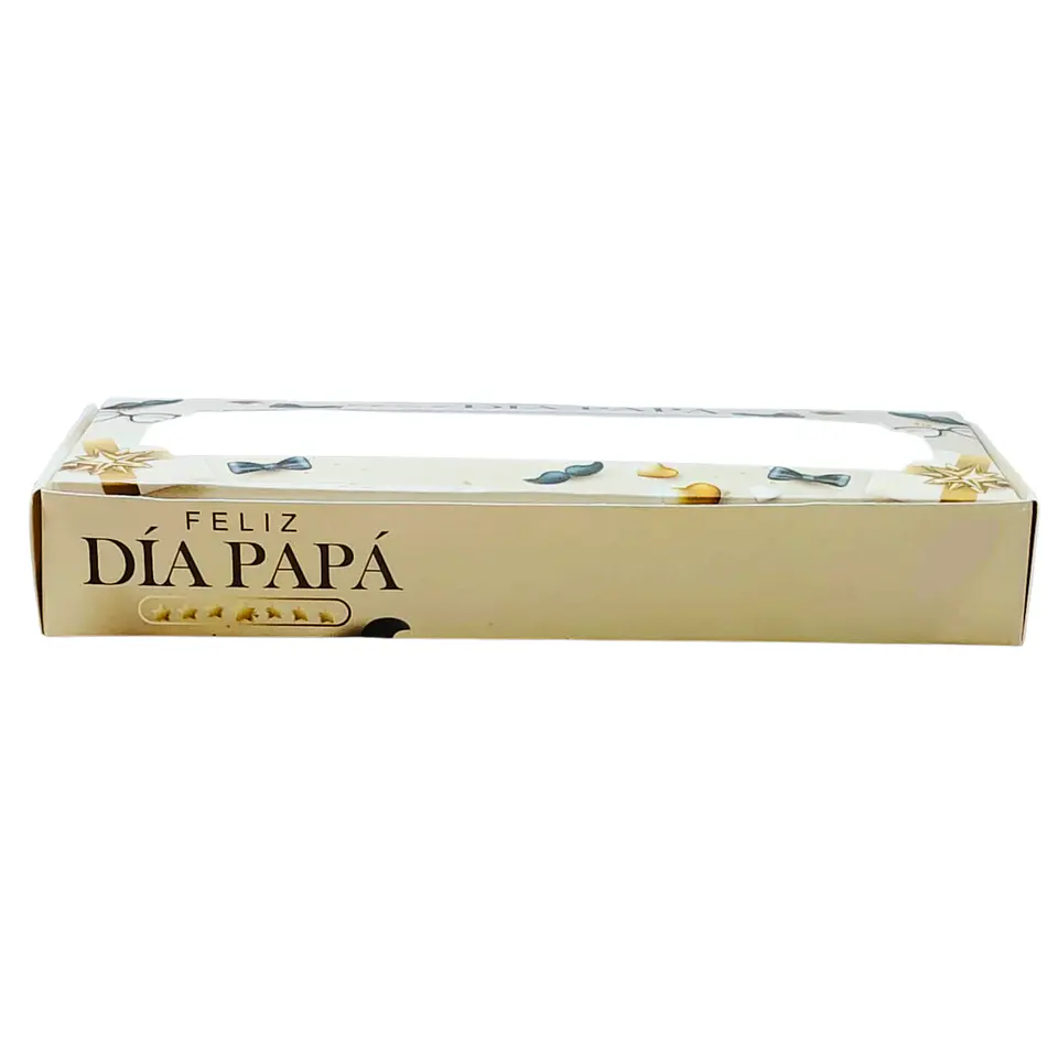 CAJA DIA DEL PADRE 3 ALFAJORES BEIGE 2