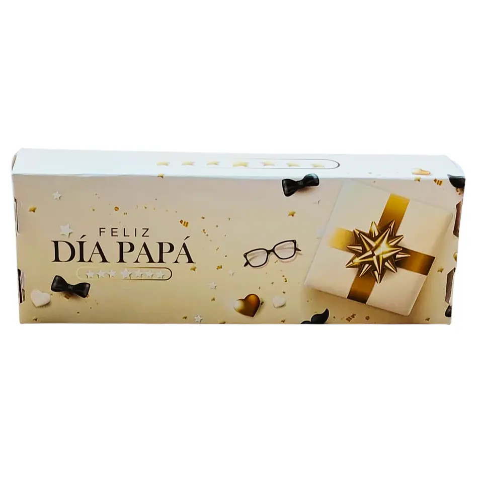 CAJA DIA DEL PADRE 3 ALFAJORES BEIGE 3