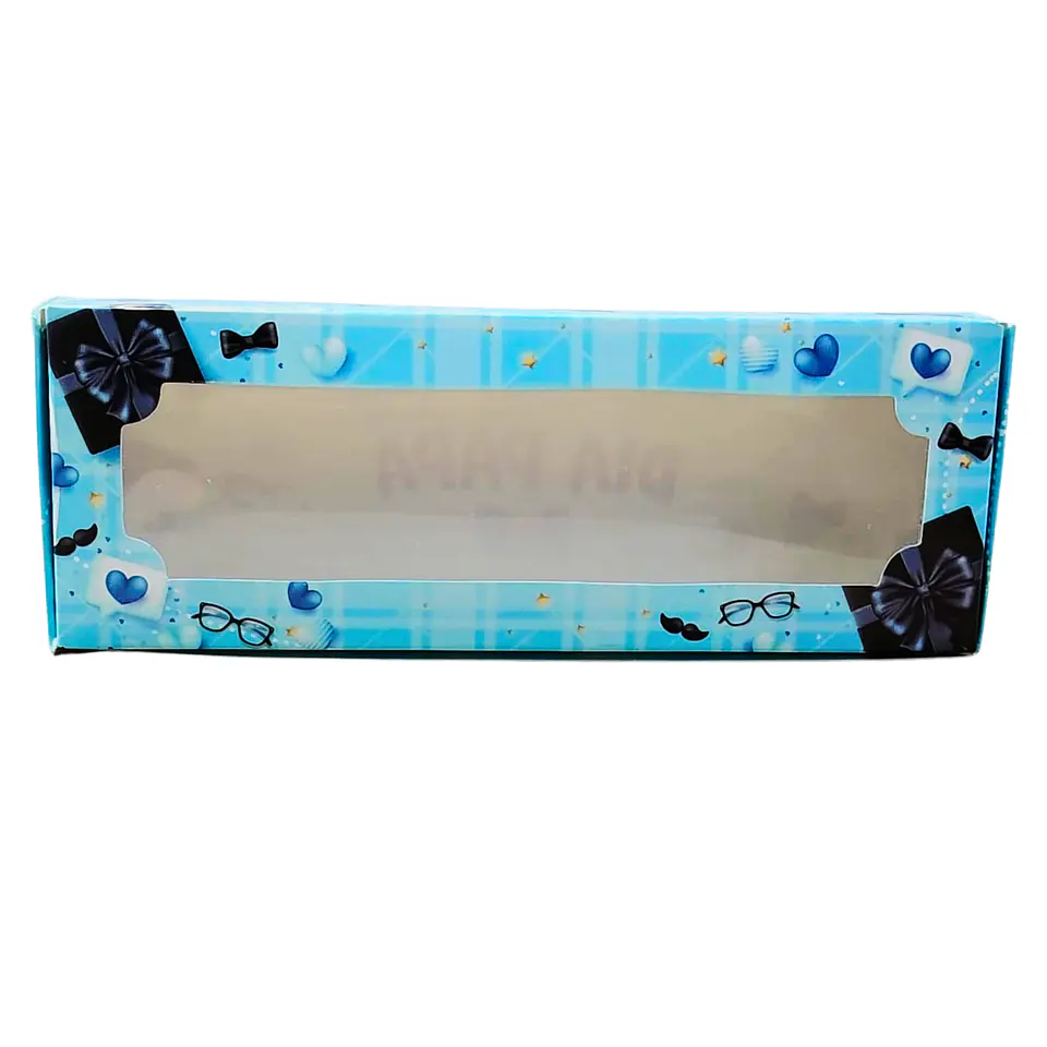 CAJA DIA DEL PADRE 3 ALFAJORES CELESTE 1