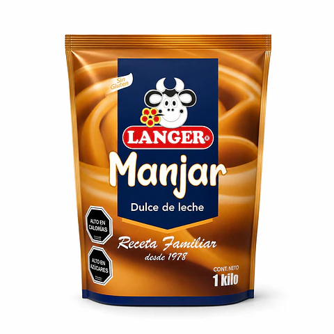 DULCE DE LECHE LANGER PREMIUM 1 KG