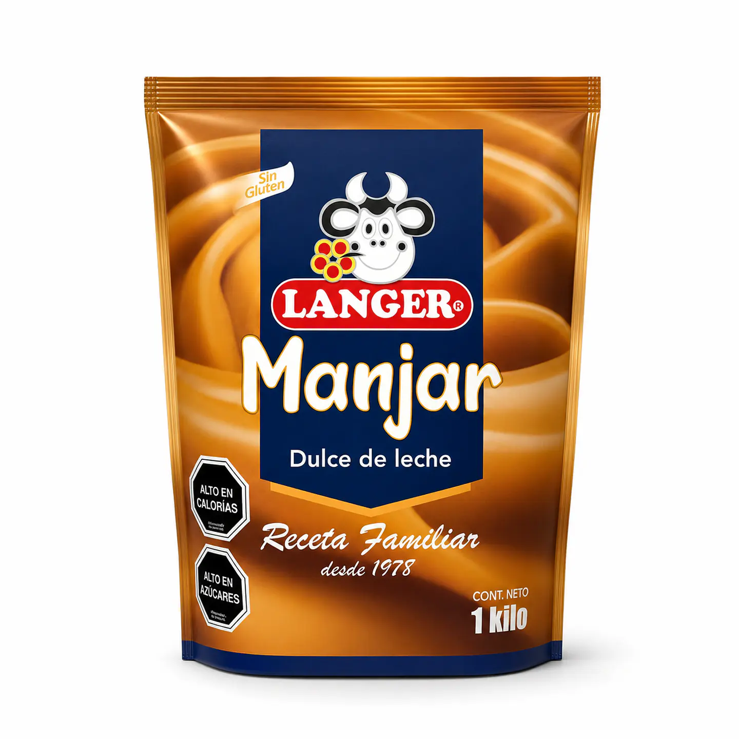 DULCE DE LECHE LANGER PREMIUM 1 KG 1