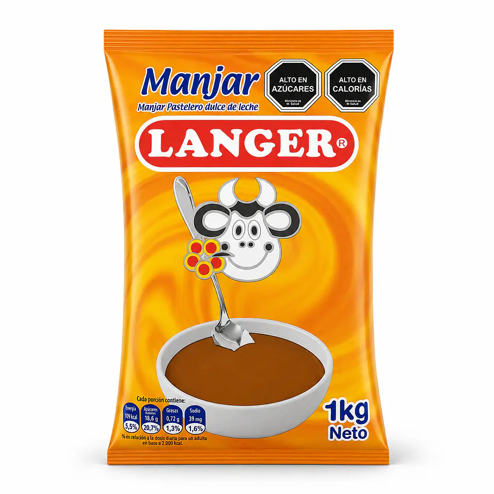 MANJAR DULCE DE LECHE LANGER 1KG 1