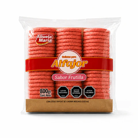 GALLETA DE ALFAJOR ABUELA MARIA FRUTILLA 800G