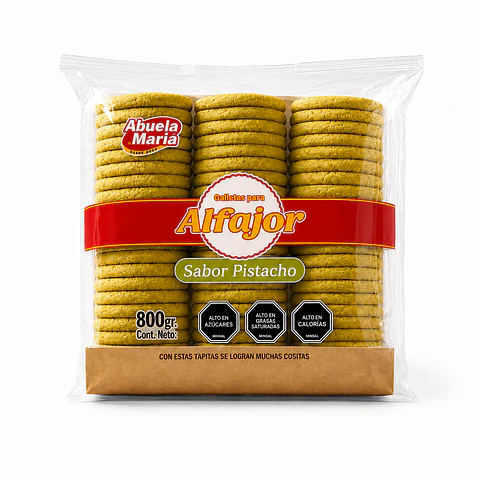 GALLETA DE ALFAJOR ABUELA MARIA PISTACHO 800G