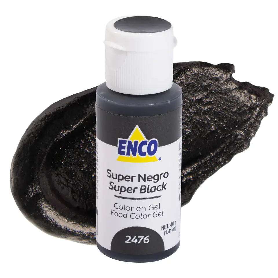 COLORANTE GEL 40GR SUPER NEGRO ENCO 1