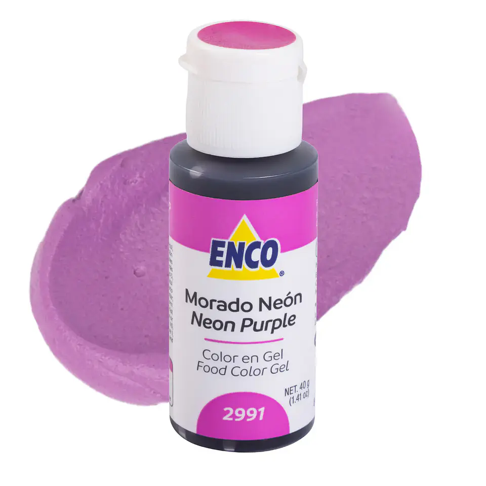 COLORANTE GEL 40GR MORADO NEÓN ENCO 1