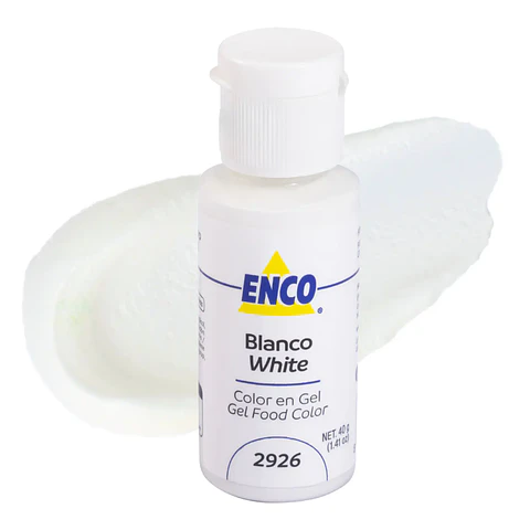 COLORANTE GEL 40GR BLANCO ENCO